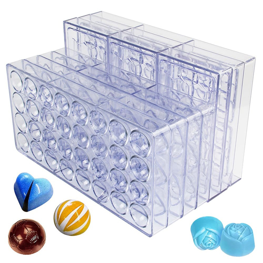 Kitchen Baking Items - 24 Styles Available Plastic Chocolate Mold