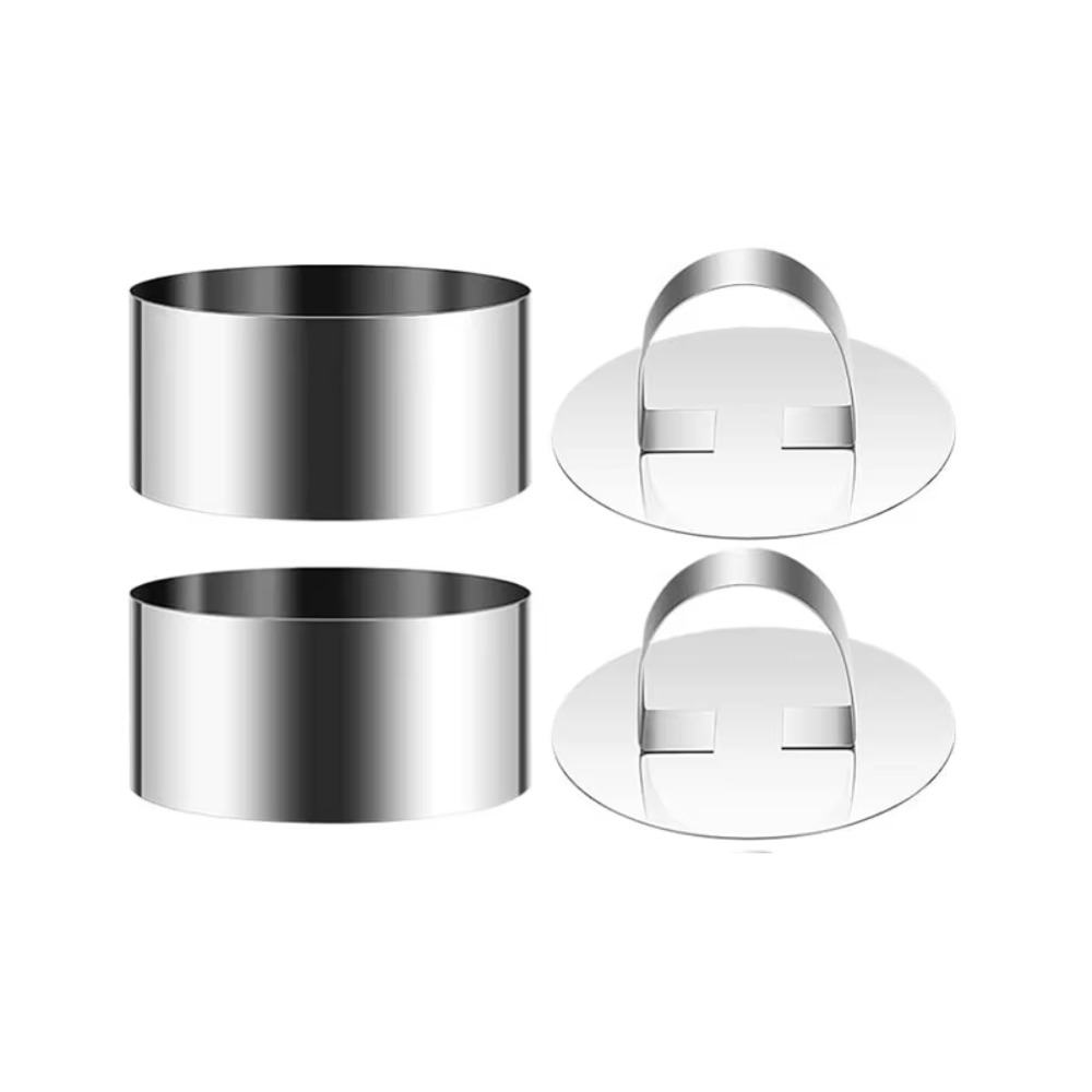 Kitchen Baking Items - 2 Pieces Round Cake Ring Molds
