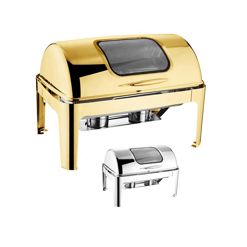 Kitchen Baking Utensil Set - Luxury Rectangular Roll Top Stainless Steel