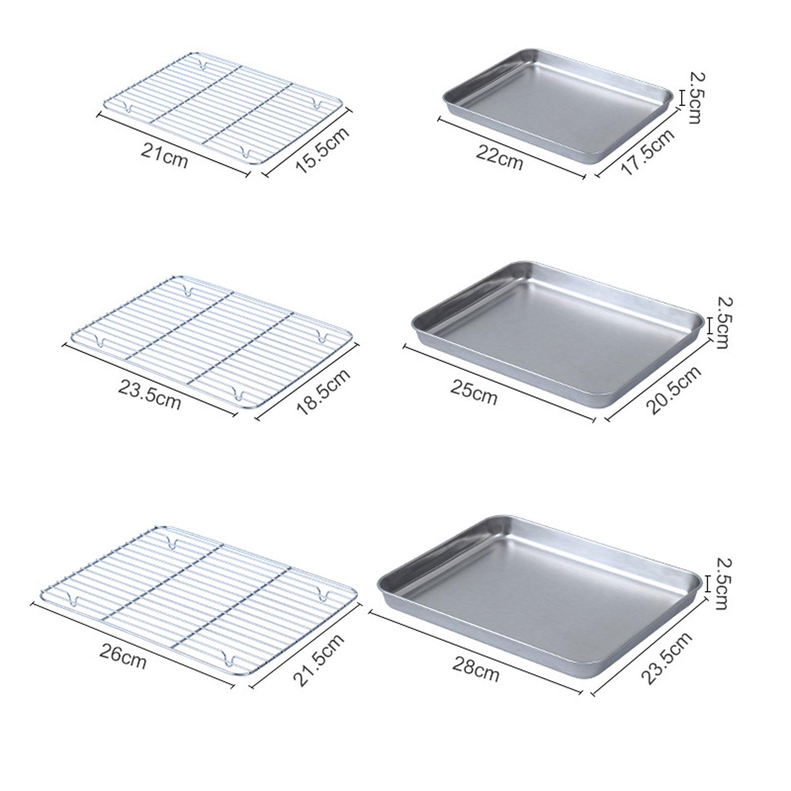 Kitchen Baking Pan Storage - Baking Sheet Pan with Wire Rack