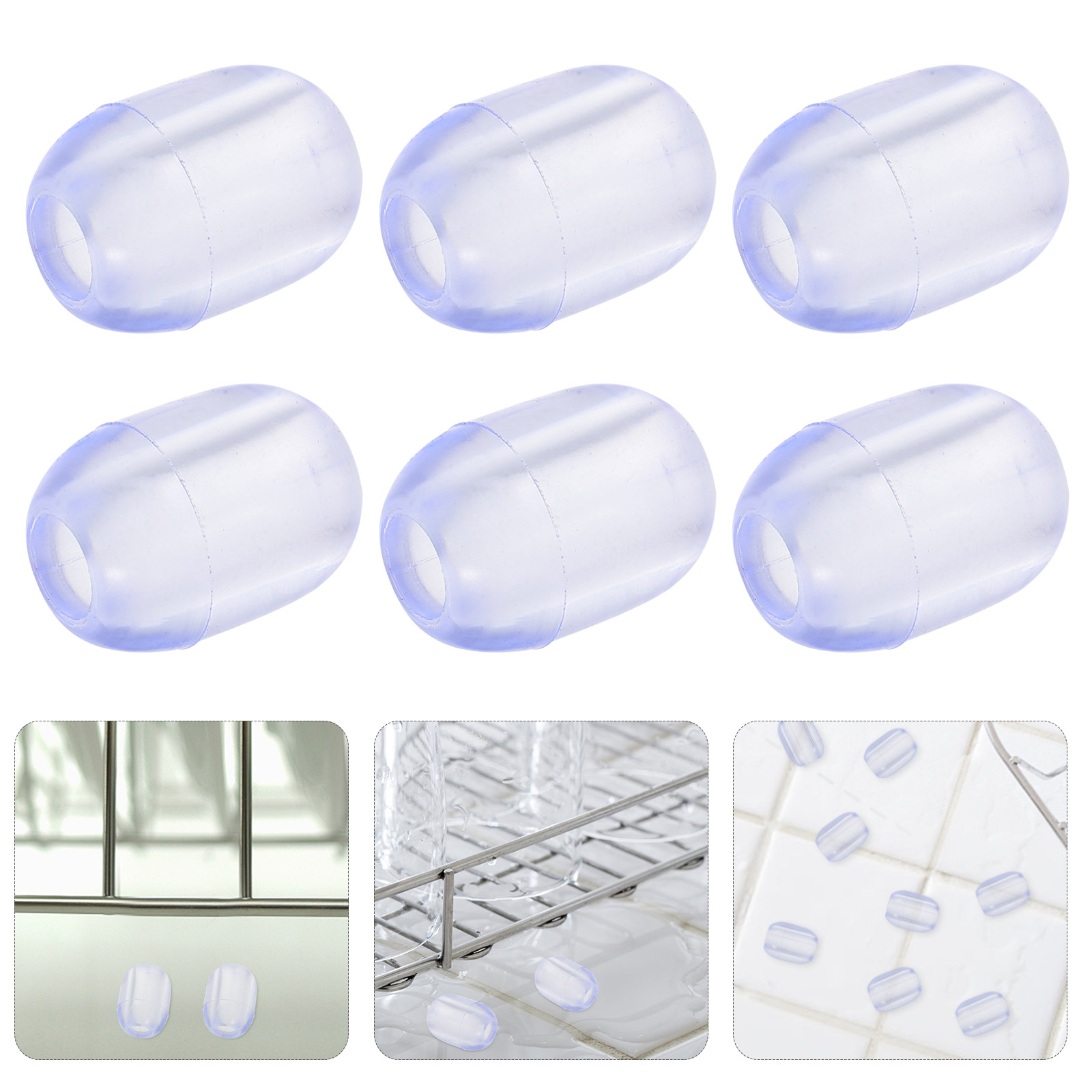 Kitchen Utensils - 10Pcs Rubber Sink Rack Feet Protectors