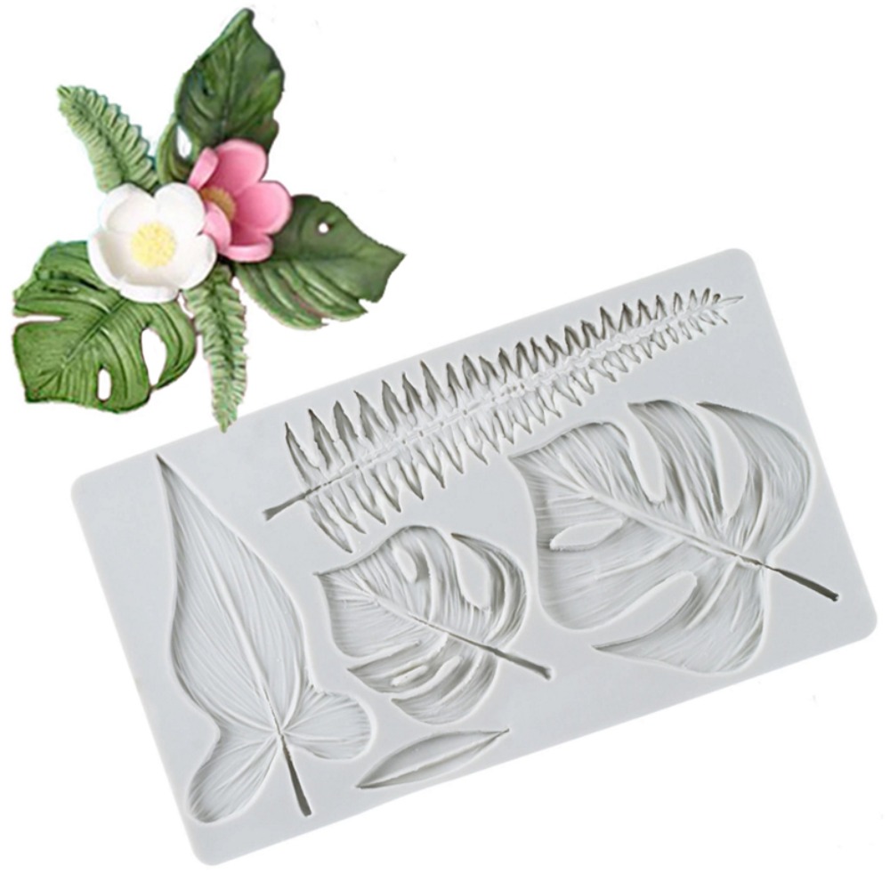 Decorating Tip Set - Monstera Deliciosa Leaf Silicone Mold Sugarcraft