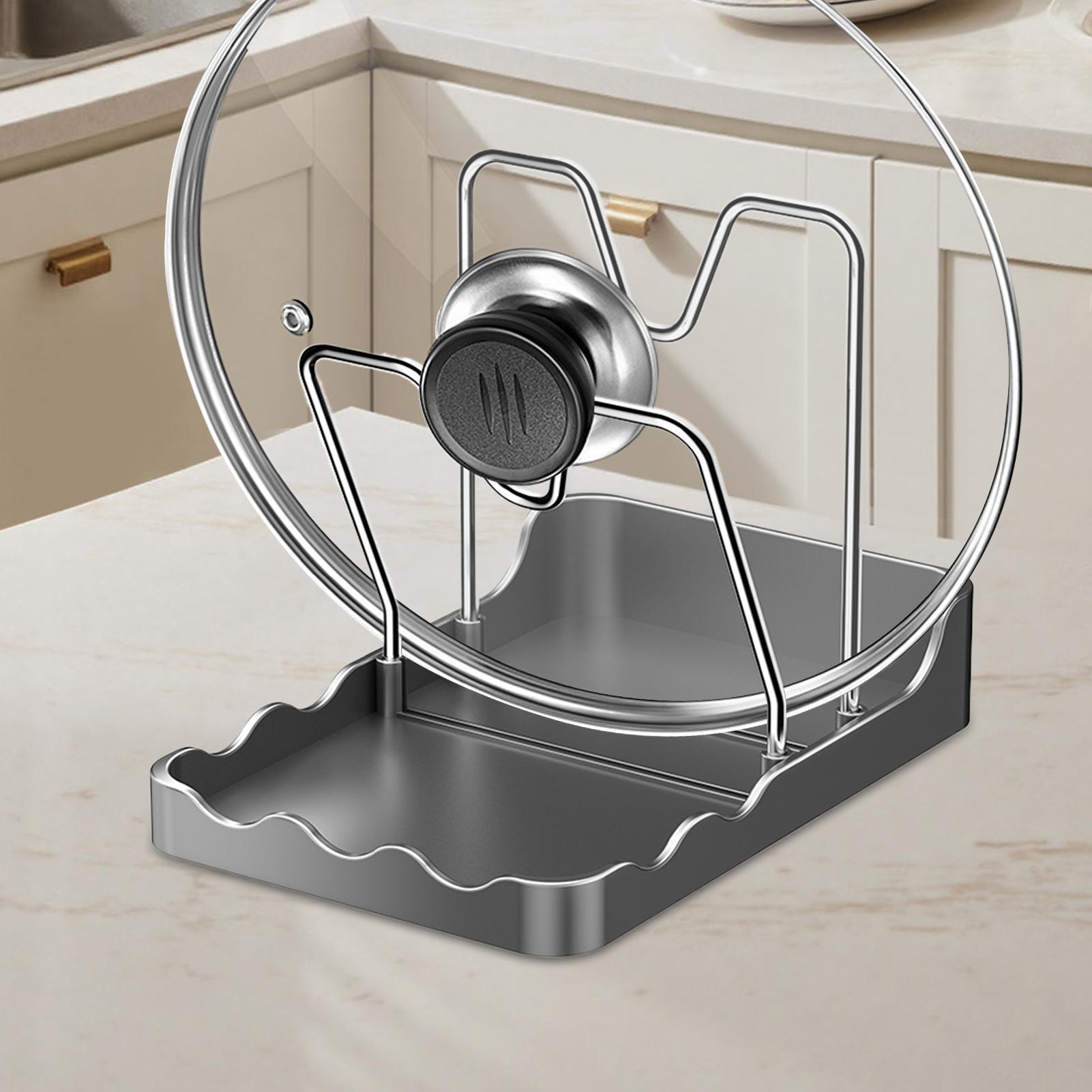 Kitchen Baking Pantry - Pot Lid Organizer Vertical Spoon Display