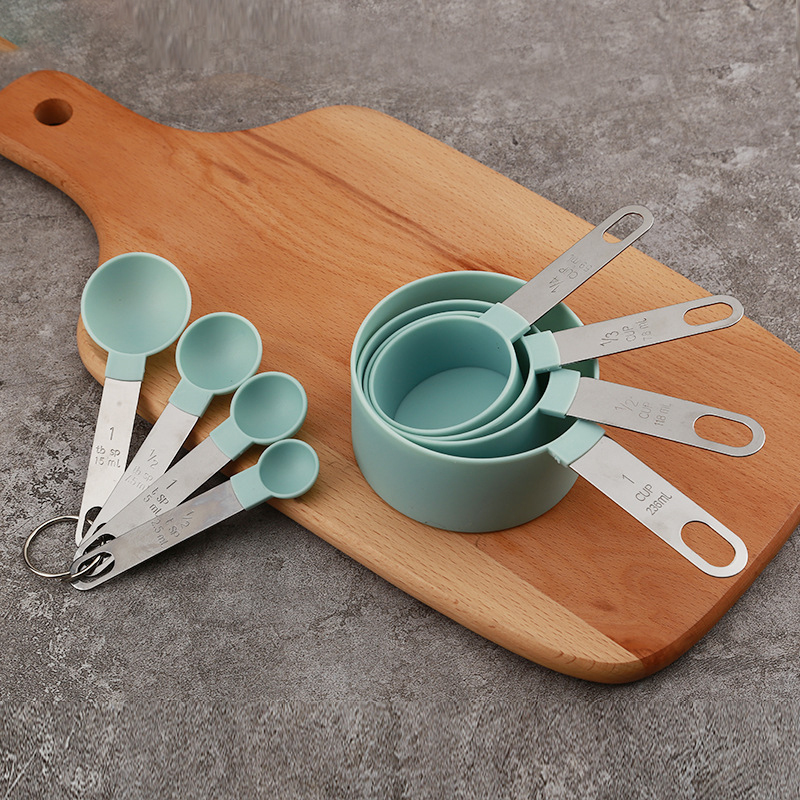 8PCS Measuring Cups Spoons Set - Kitchen Baking Utensil Set ulasan dan harga