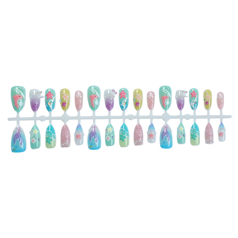 30pcs Summer Press on Nails 3D - Decorating Tip Set ulasan dan harga