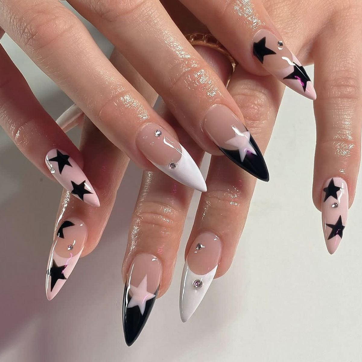 24pcs Long Stiletto False Nail - Decorating Tip Set ulasan dan harga