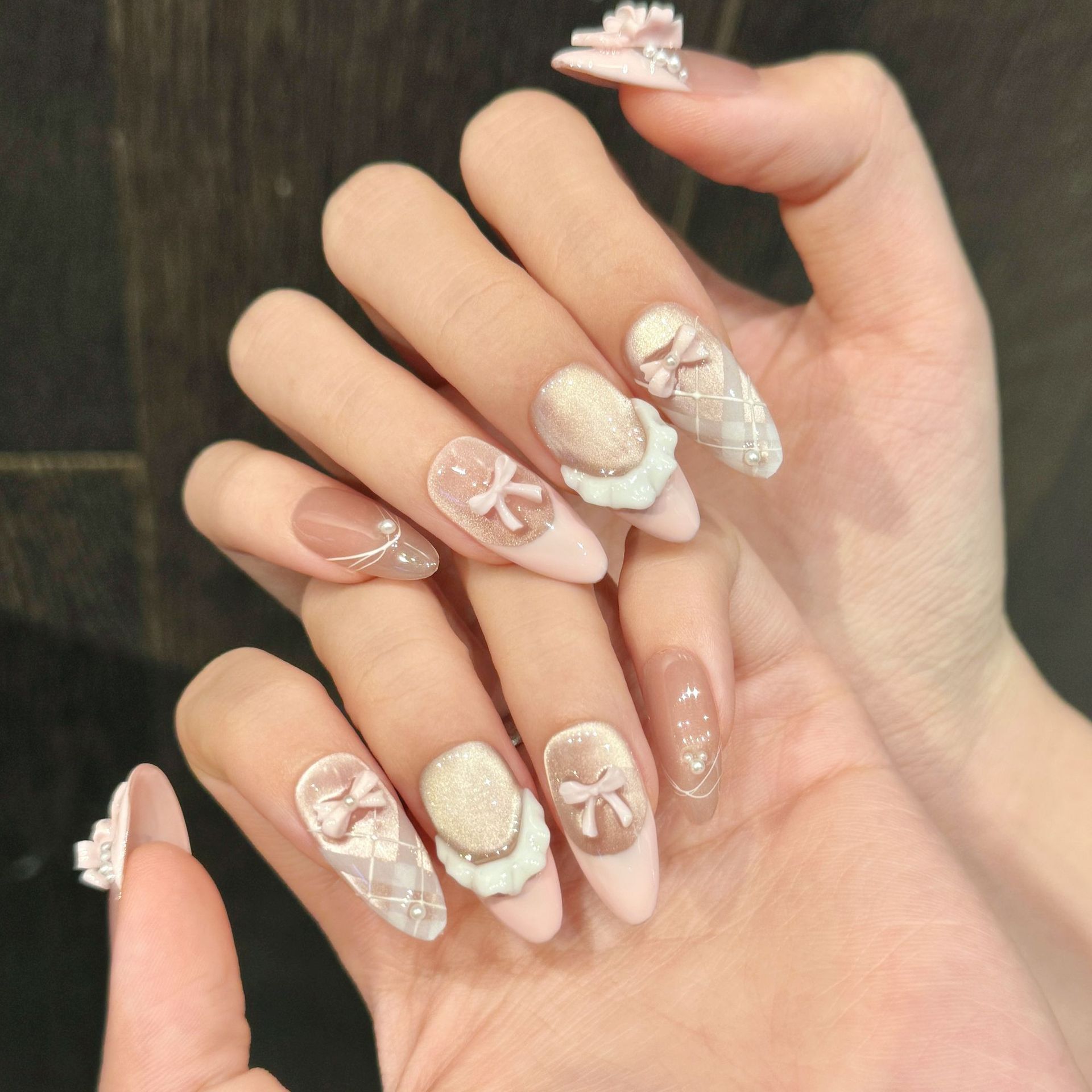 10pcs Handmade Press on Nails  - Decorating Tip Set ulasan dan harga