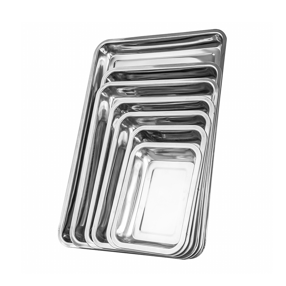 1PCS Stainless Steel Food Deep - Kitchen Baking Pan Storage ulasan dan harga