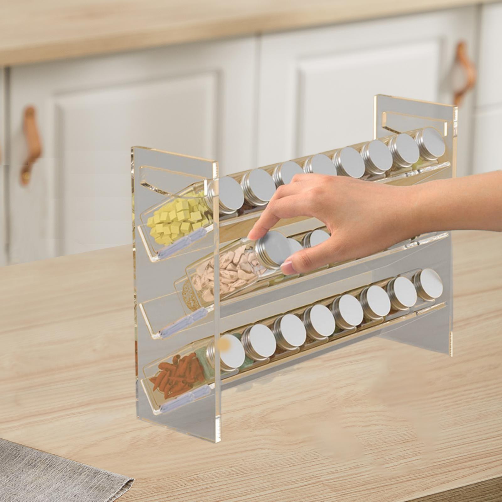 Acrylic Spice Rack Perfume Org - Kitchen Baking Pantry ulasan dan harga
