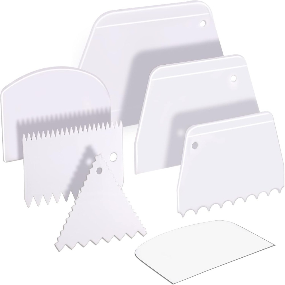 7 Pcs Kitchen Dough Scraper an - Kitchen Baking Utensil Set ulasan dan harga