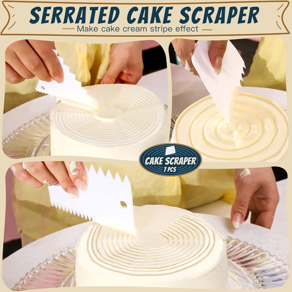 7 Pcs Kitchen Dough Scraper an - Kitchen Baking Utensil Set ulasan dan harga