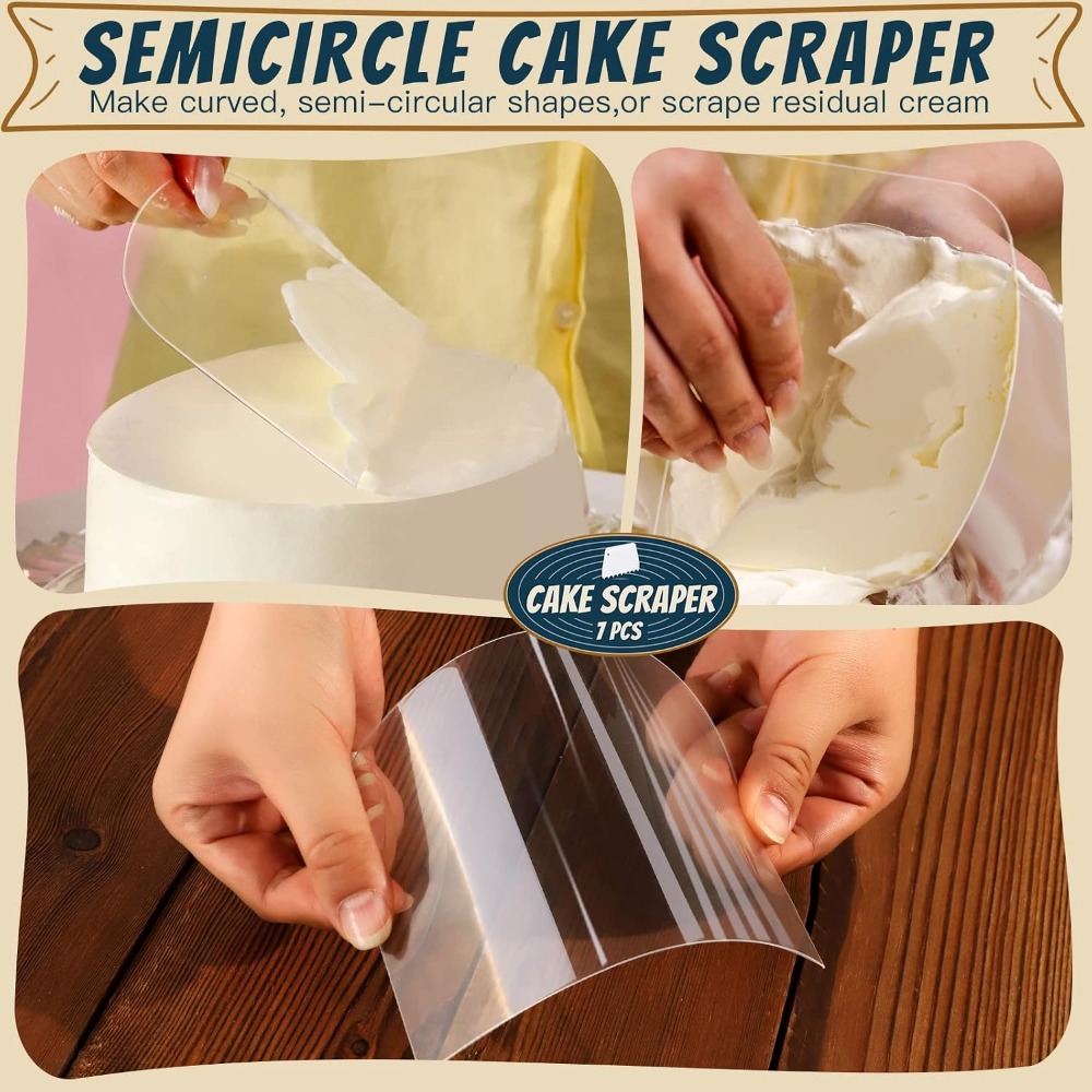 7 Pcs Kitchen Dough Scraper an - Kitchen Baking Utensil Set ulasan dan harga