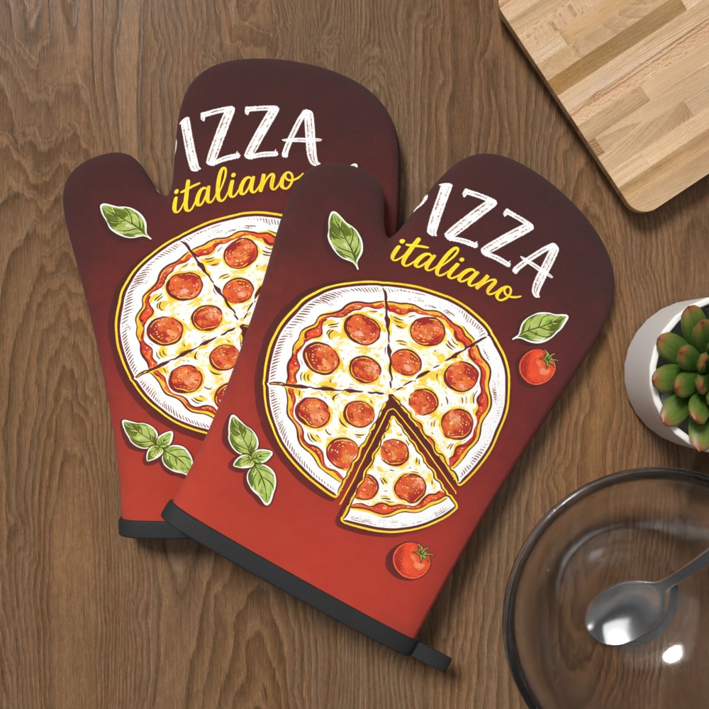 Pizza Italiano Print Oven Mitt - Kitchen Baking Machine ulasan dan harga
