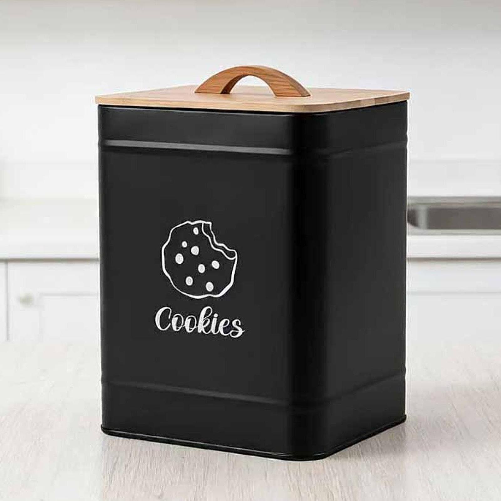 Cookie Jar Storage Tin Kitchen - Kitchen Baking Pantry ulasan dan harga