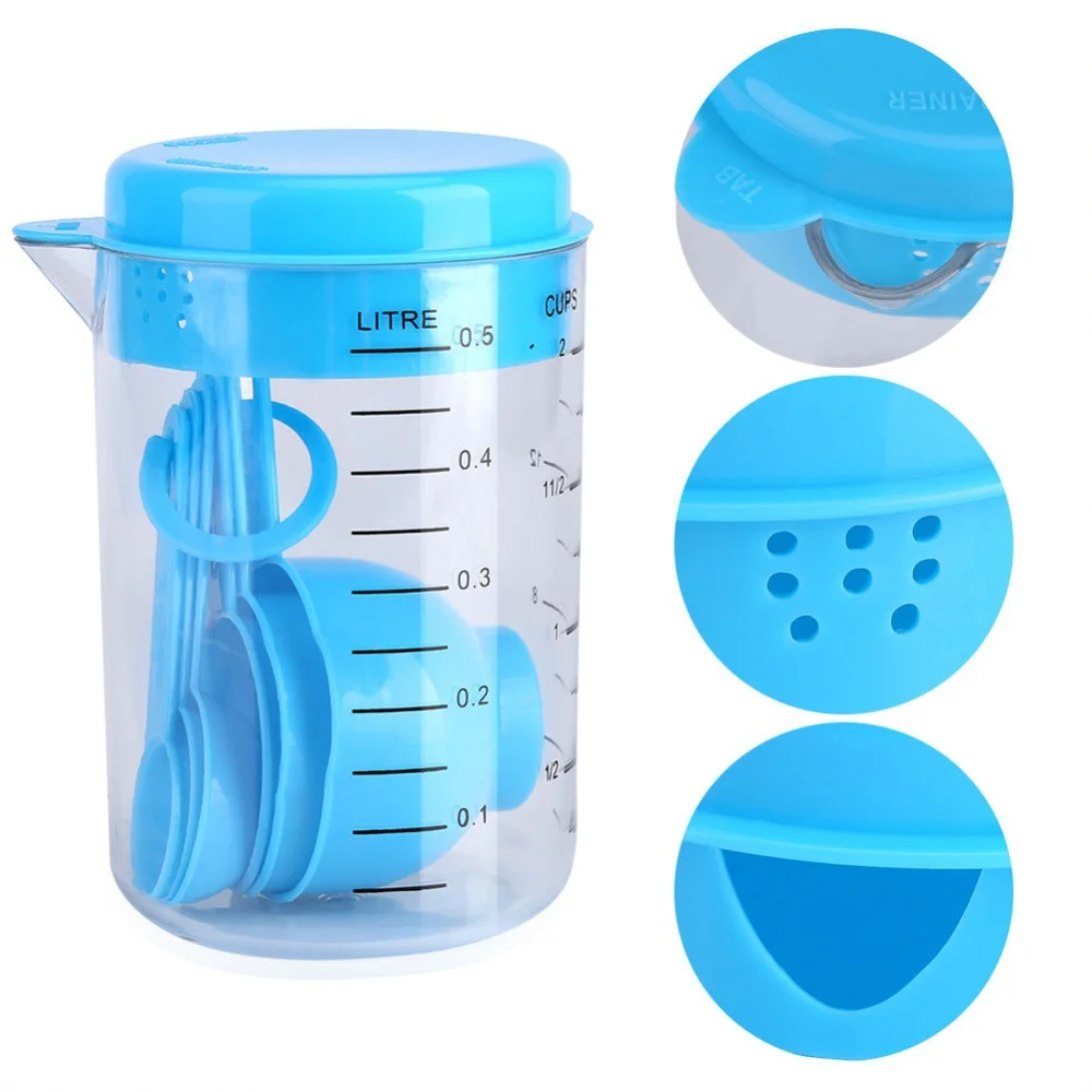 7 Pieces / Set Plastic Measuri - Kitchen Baking Utensil Set ulasan dan harga
