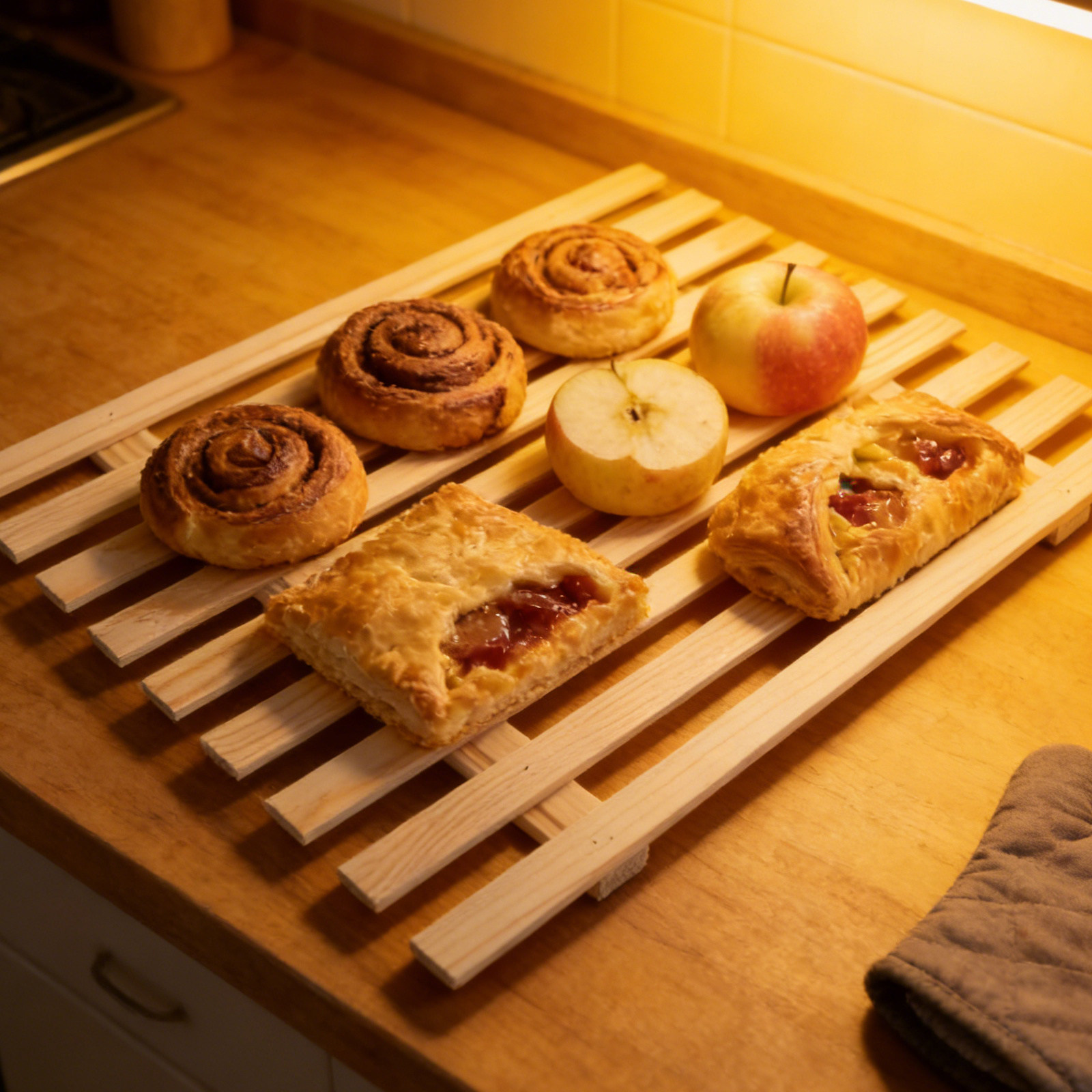Bread Wood Crates Set of 3 Rus - Kitchen Baking Pantry ulasan dan harga