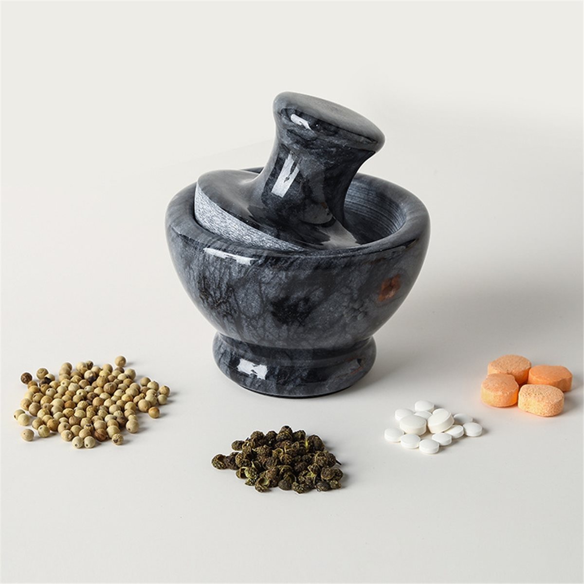 (AIMA) Light Luxury Natural Ma - Kitchen Utensils ulasan dan harga
