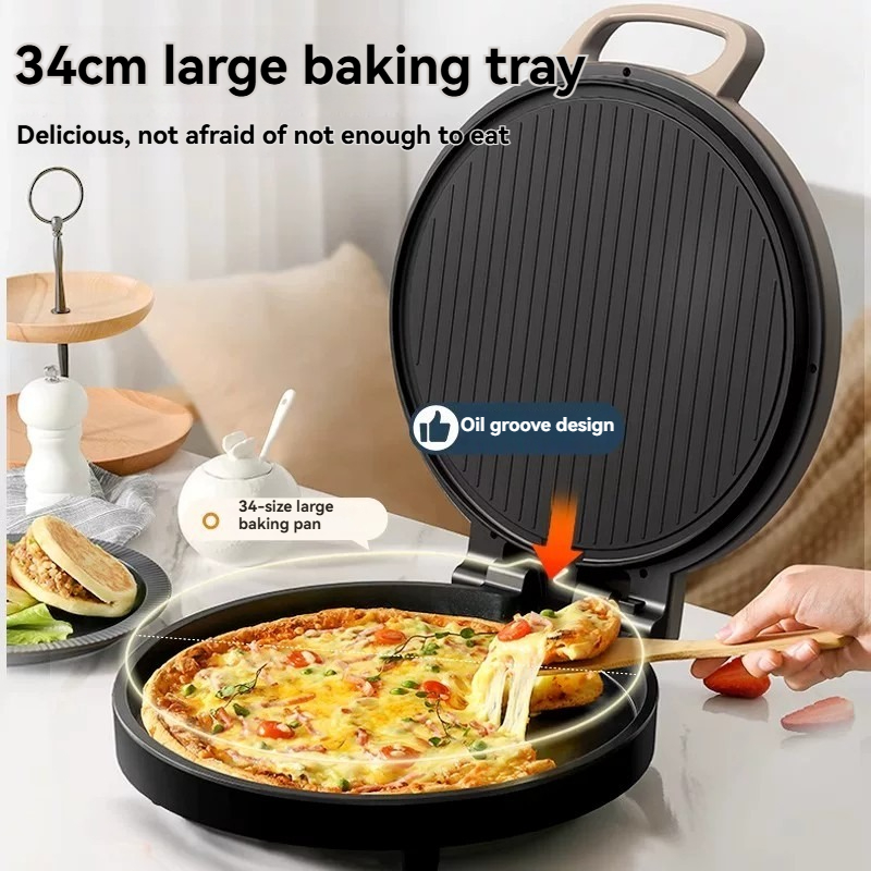 Double-Sided Electric Grill Pa - Kitchen Baking Machine ulasan dan harga