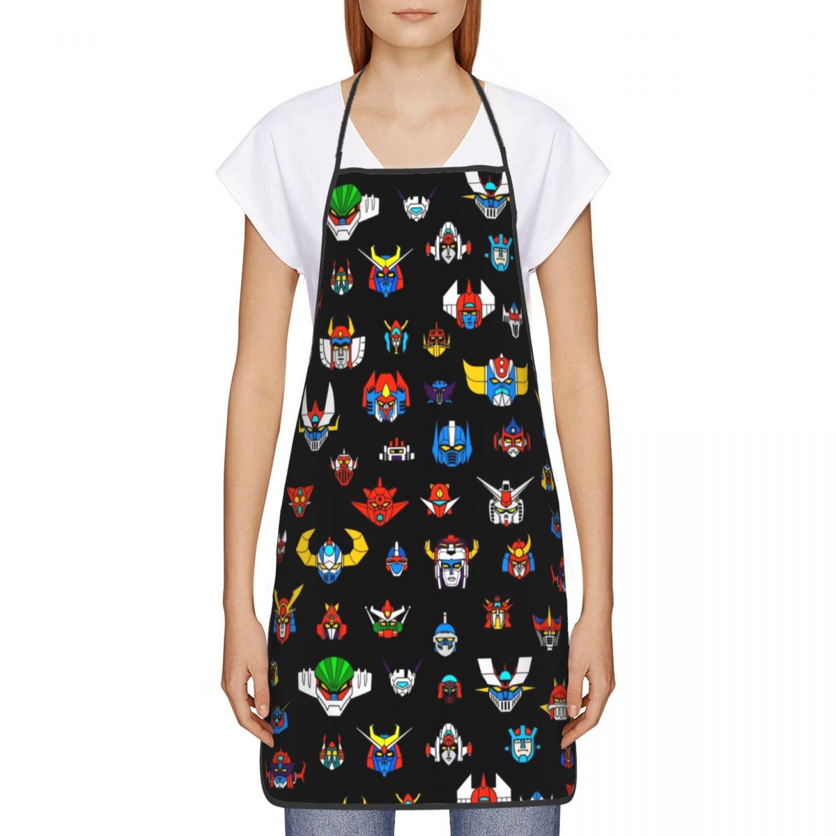 Ufo Robot Logo Funny Apron Men - Kitchen Robot Baking ulasan dan harga