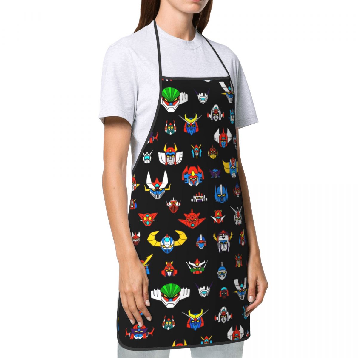 Ufo Robot Logo Funny Apron Men - Kitchen Robot Baking ulasan dan harga