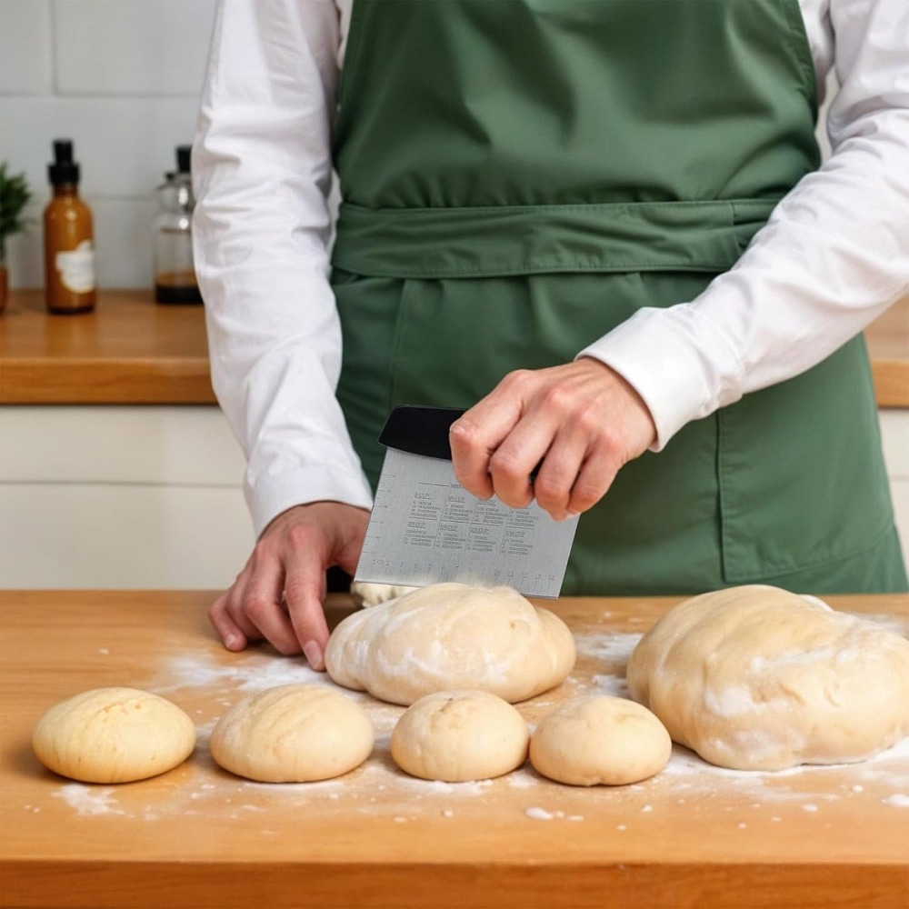 2 Pieces Stainless Steel Bench - Bread Baking Kitchen Utensils ulasan dan harga