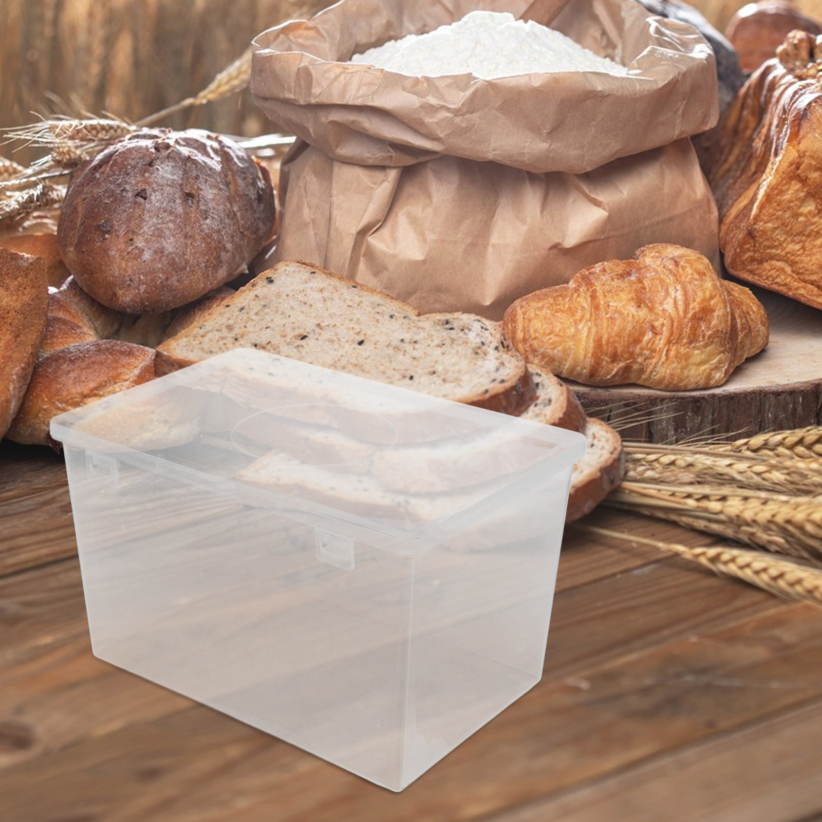 Clear Airtight Bread Box for K - Kitchen Baking Pantry ulasan dan harga