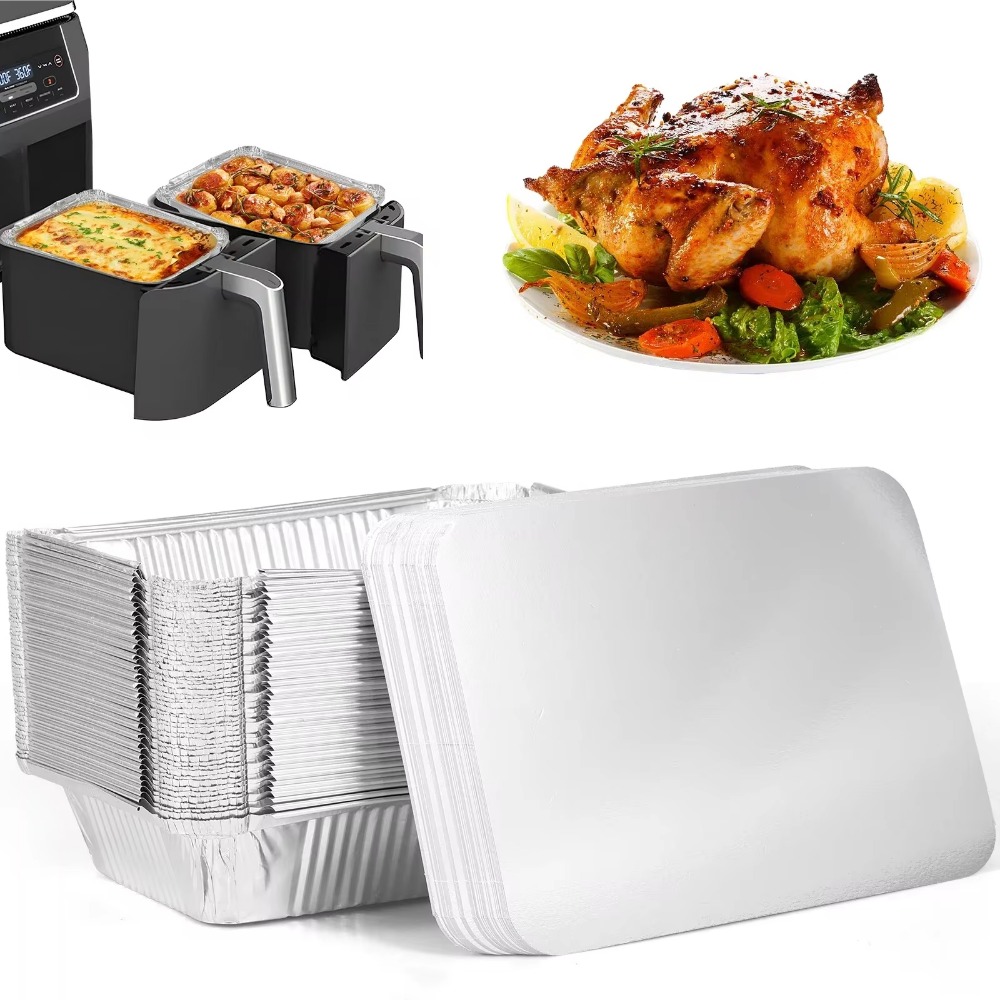 10PCS Disposable Aluminum Foil - Kitchen Baking Pan Storage ulasan dan harga