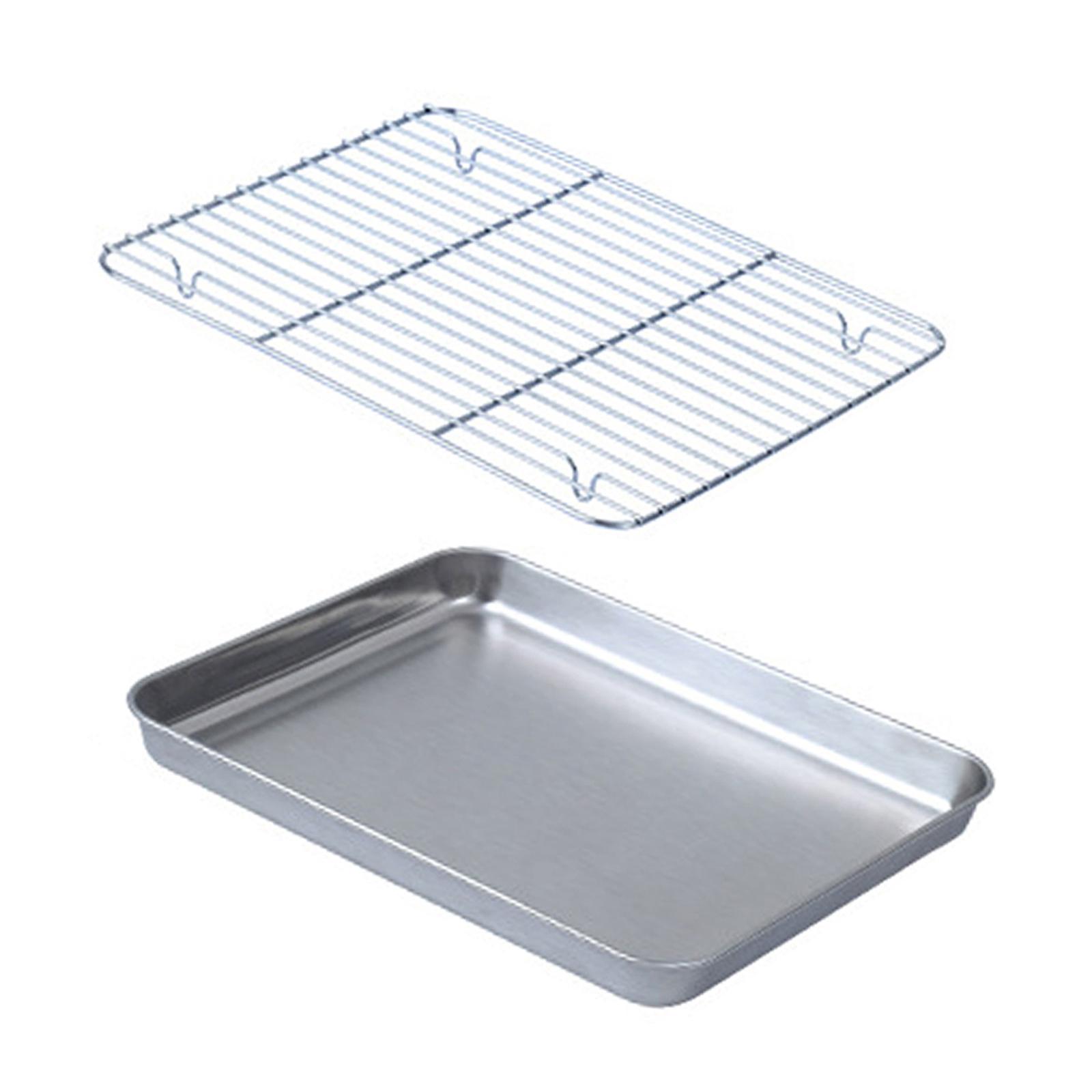 Baking Sheet Pan with Wire Rac - Kitchen Baking Pan Storage ulasan dan harga