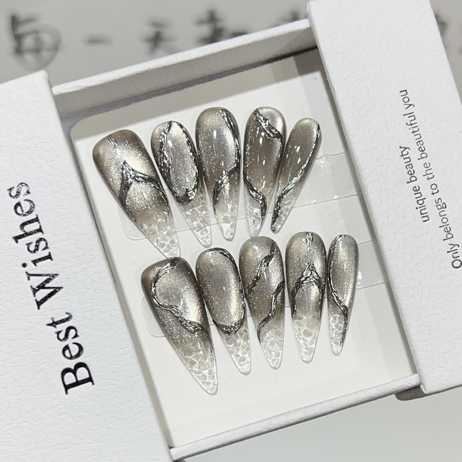 10pcs Halloween False Nails Re - Decorating Tip Set ulasan dan harga