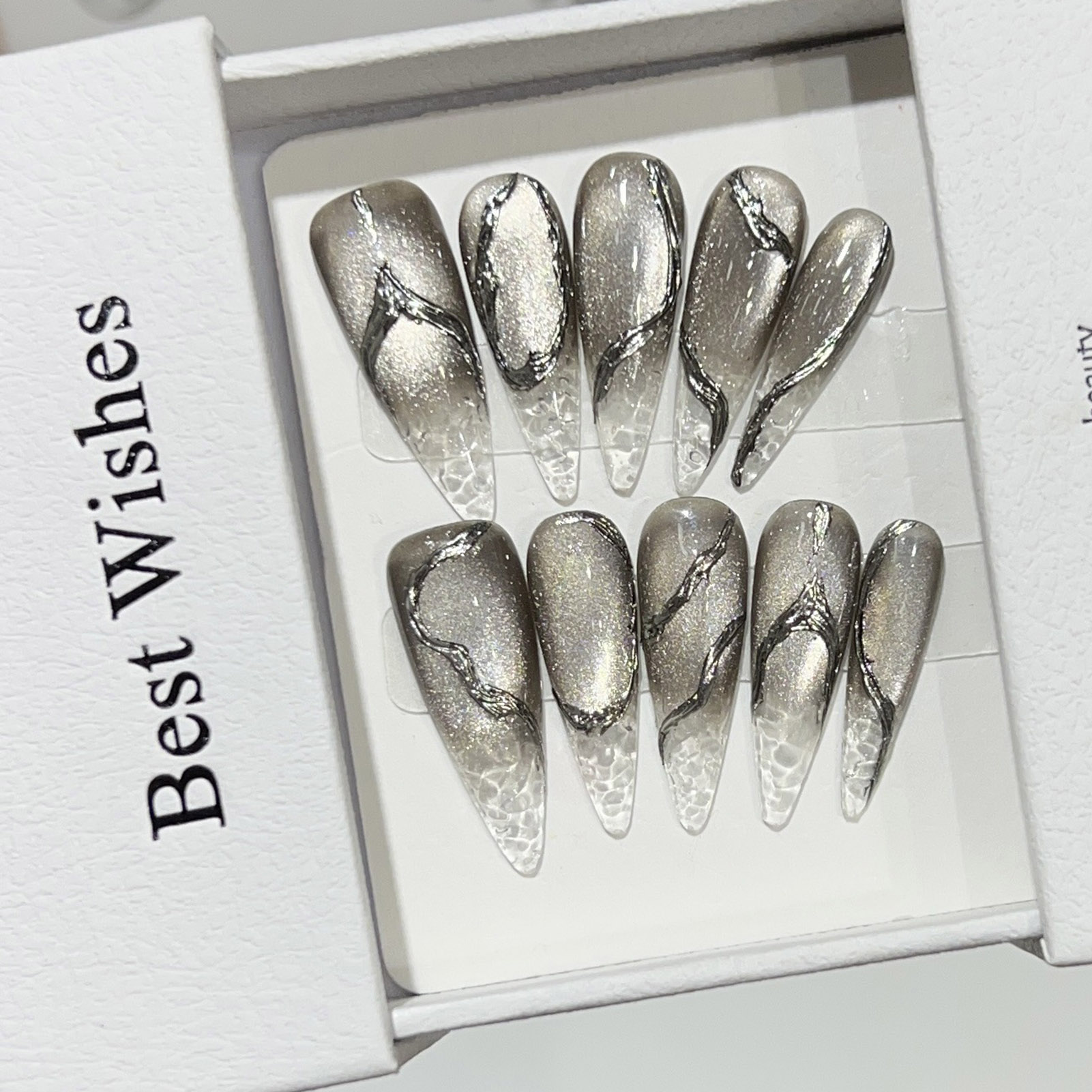 10pcs Halloween False Nails Re - Decorating Tip Set ulasan dan harga