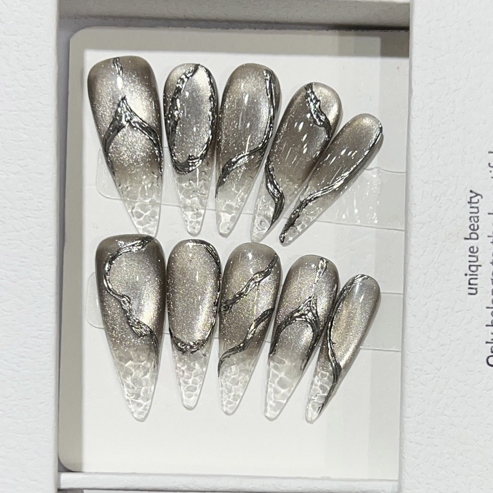 10pcs Halloween False Nails Re - Decorating Tip Set ulasan dan harga