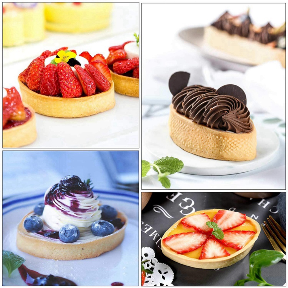 9 Pack Stainless Steel Tart Ri - Decorating Tip Set ulasan dan harga