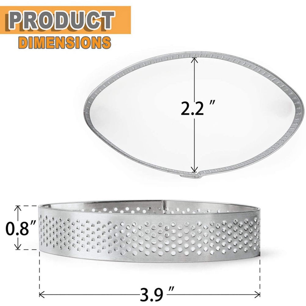 9 Pack Stainless Steel Tart Ri - Decorating Tip Set ulasan dan harga