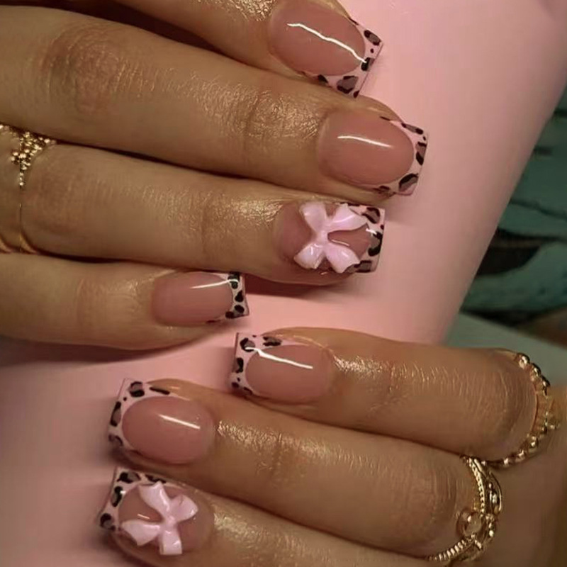 Pink Leopard Print French Tip  - Decorating Tip Set ulasan dan harga