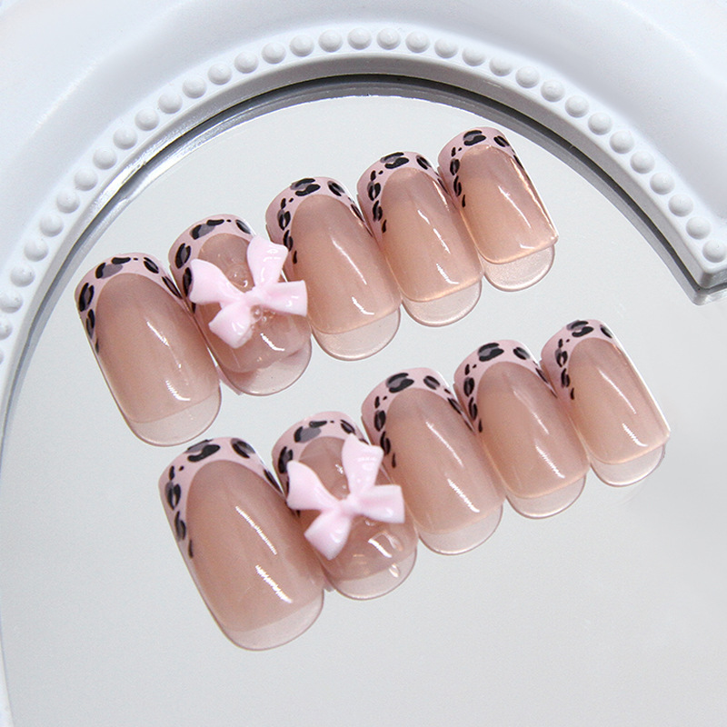 Pink Leopard Print French Tip  - Decorating Tip Set ulasan dan harga