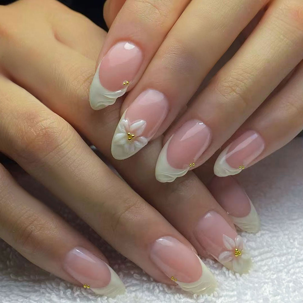 24pcs Almond 3d gel nails Whal - Decorating Tip Set ulasan dan harga