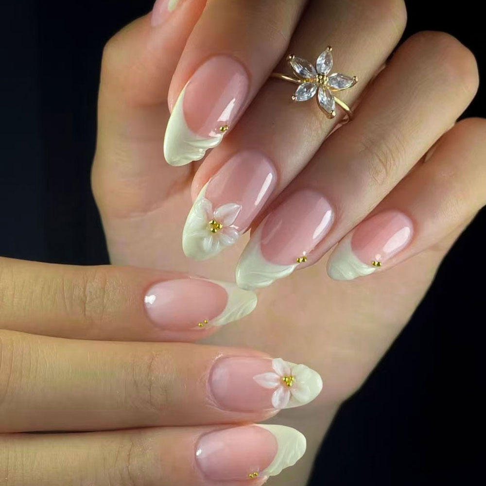 24pcs Almond 3d gel nails Whal - Decorating Tip Set ulasan dan harga