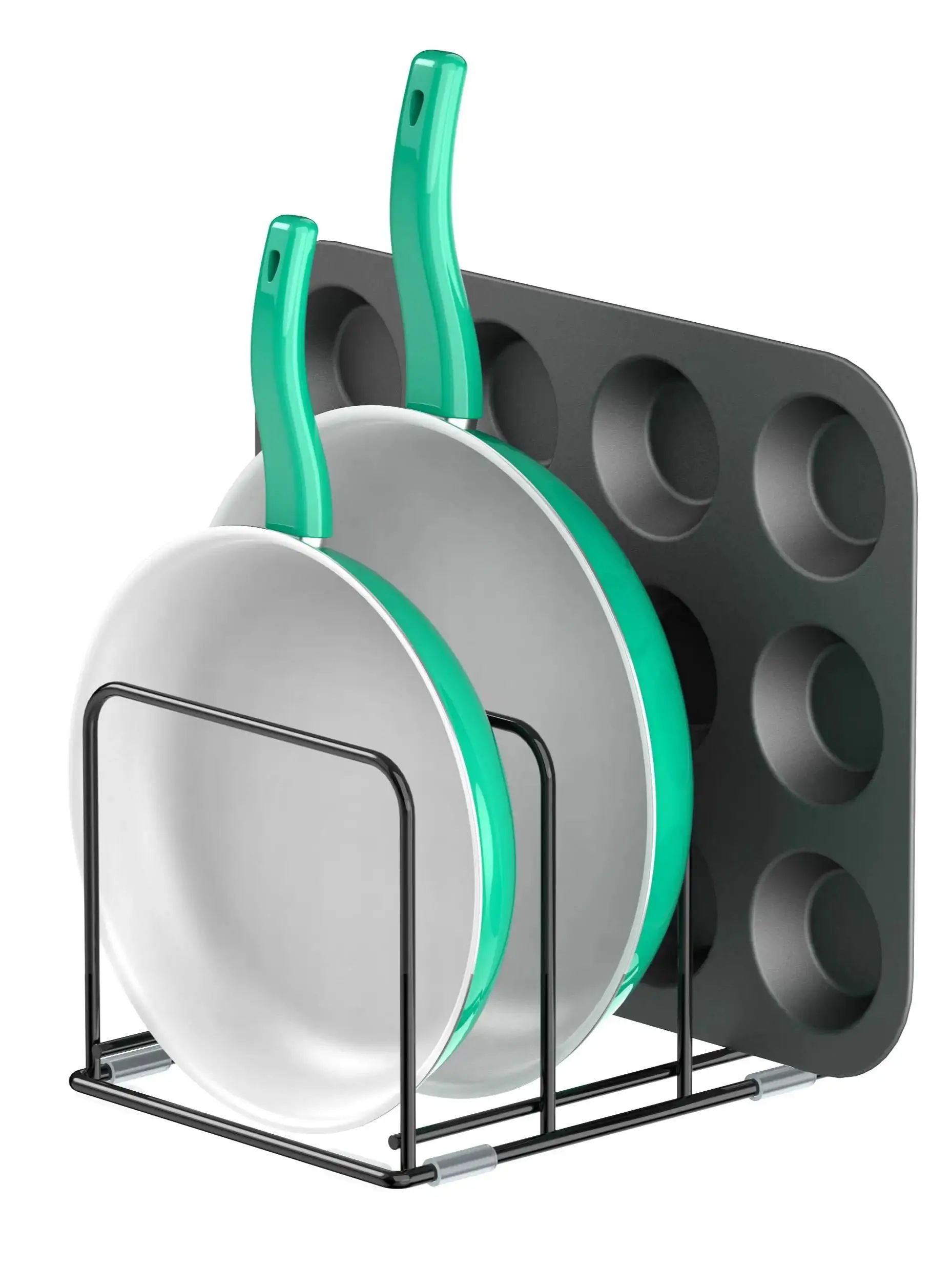 Pan Organizer Kitchen Cabinet  - Kitchen Baking Pan Storage ulasan dan harga