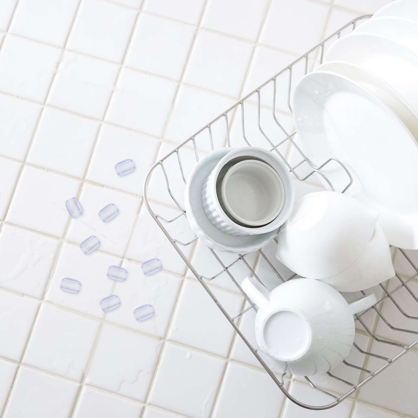 10Pcs Rubber Sink Rack Feet Pr - Kitchen Utensils ulasan dan harga
